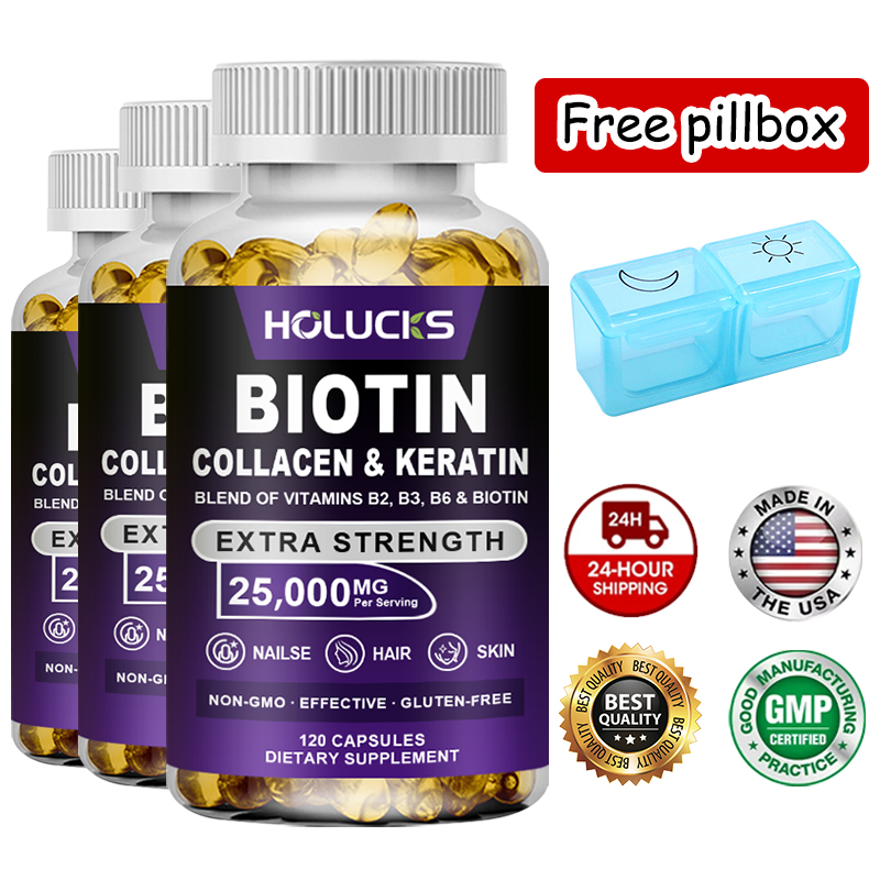 Hair Care Keratin - Biotin Collagen & Keratin Capsules, Skin