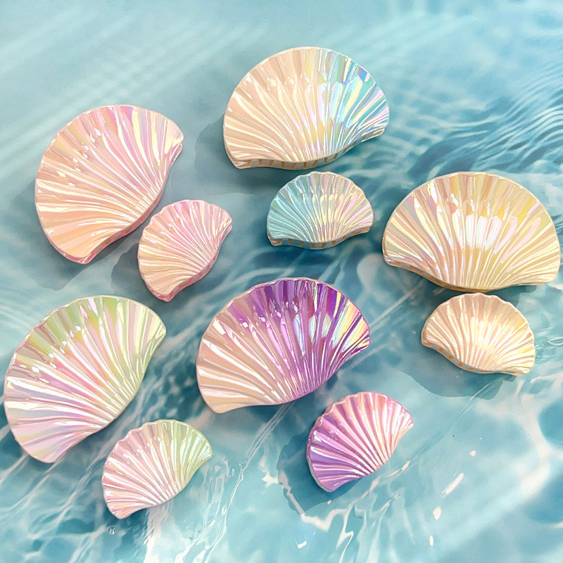 Hair Clip Claw Large - 2pcs Gradient Shell Hair Clip Vacation