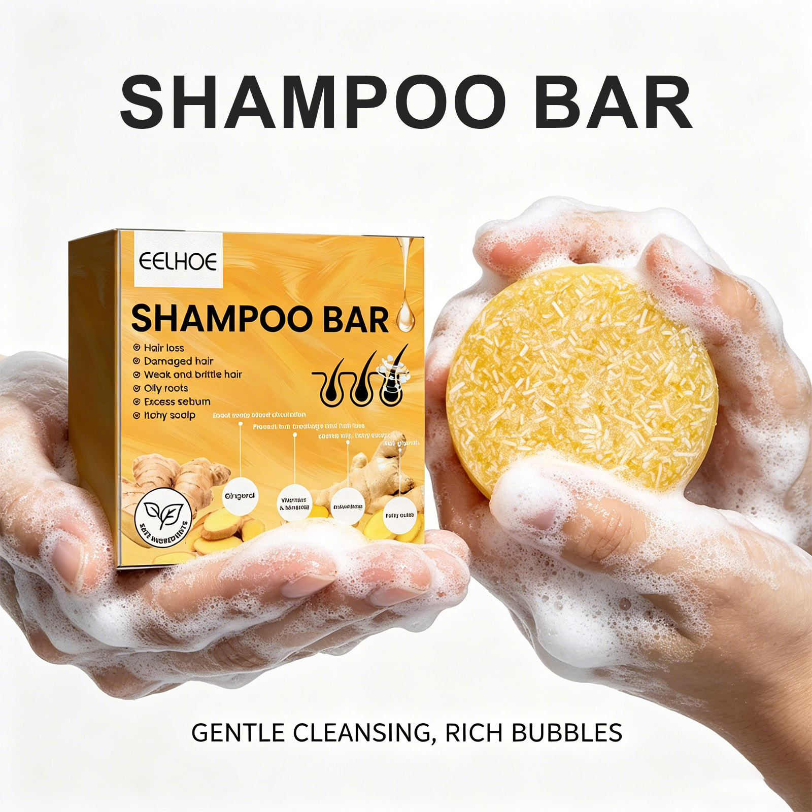Hair Care Pantene - 1Pcs Shampoo Bar Ginger Hair Care