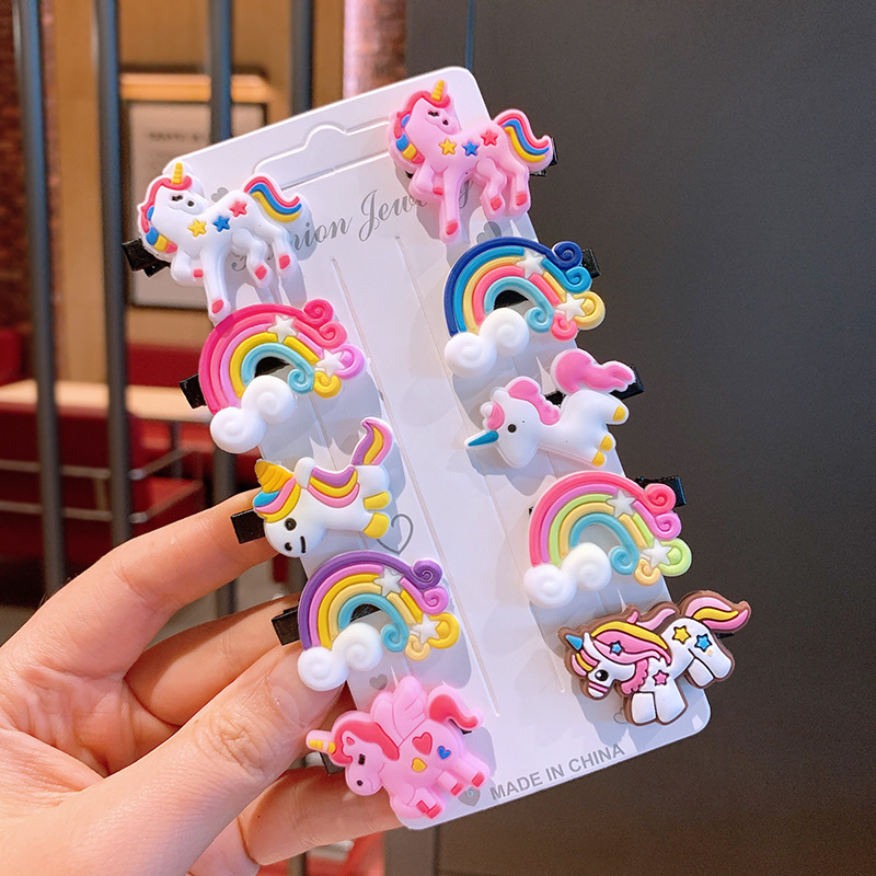 Hair Care Lotion - 10PCS/Set New Girls Cute Cartoon Unicorn