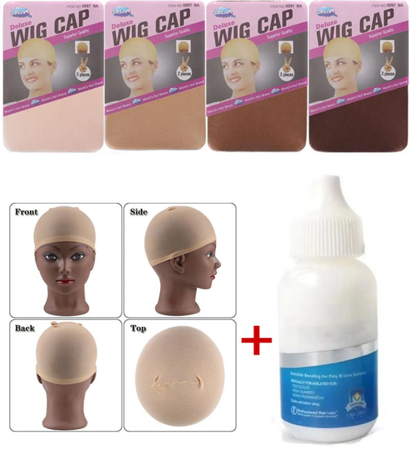 Hair Net Invisible - Hair Replacement Adhesive 1.3oz- Invisible Wig