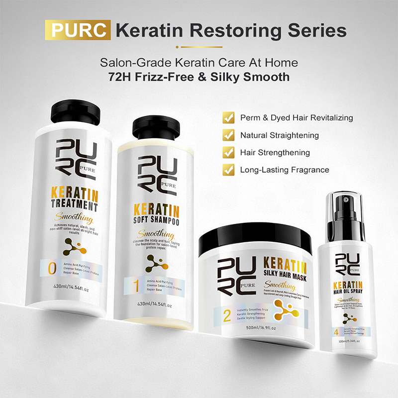 Keratin Treatment Set - PURC Keratin Treatment Hair Care Set