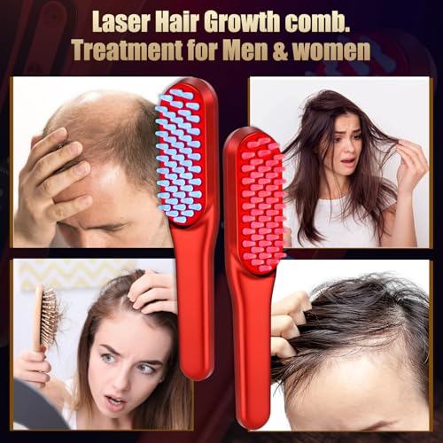 Hair Care Vegan - Laser Hair Growth Comb, Red Light