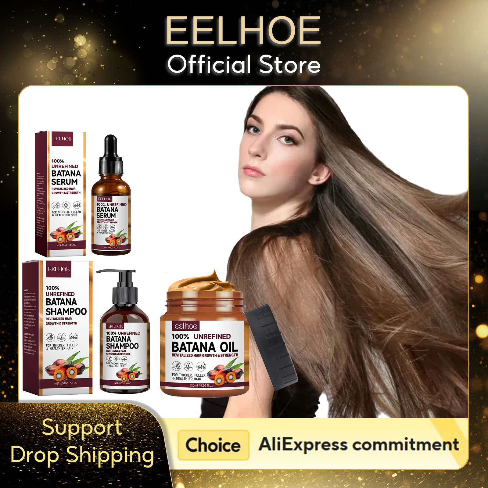 Keratin Treatment Set - EELHOE Natural Batana Oil Deep Moisturizing
