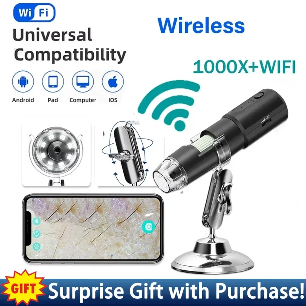 Hair Porosity Test - Wireless Dermatoscope Scalp Skin Analyzer Machine
