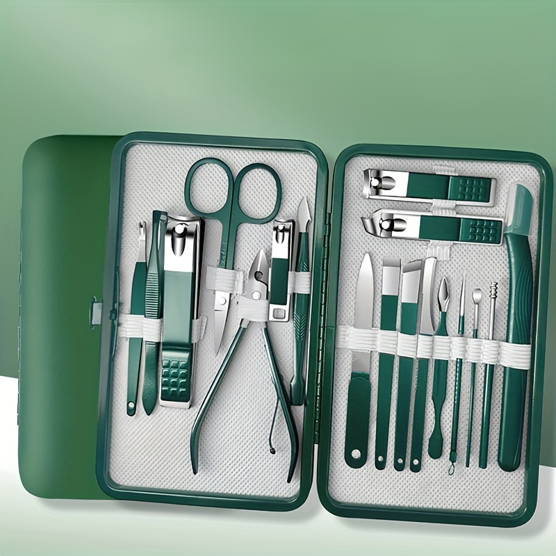Hair Care Set - 6/7/10/12/18 Piece Nail Care Kit Stainless