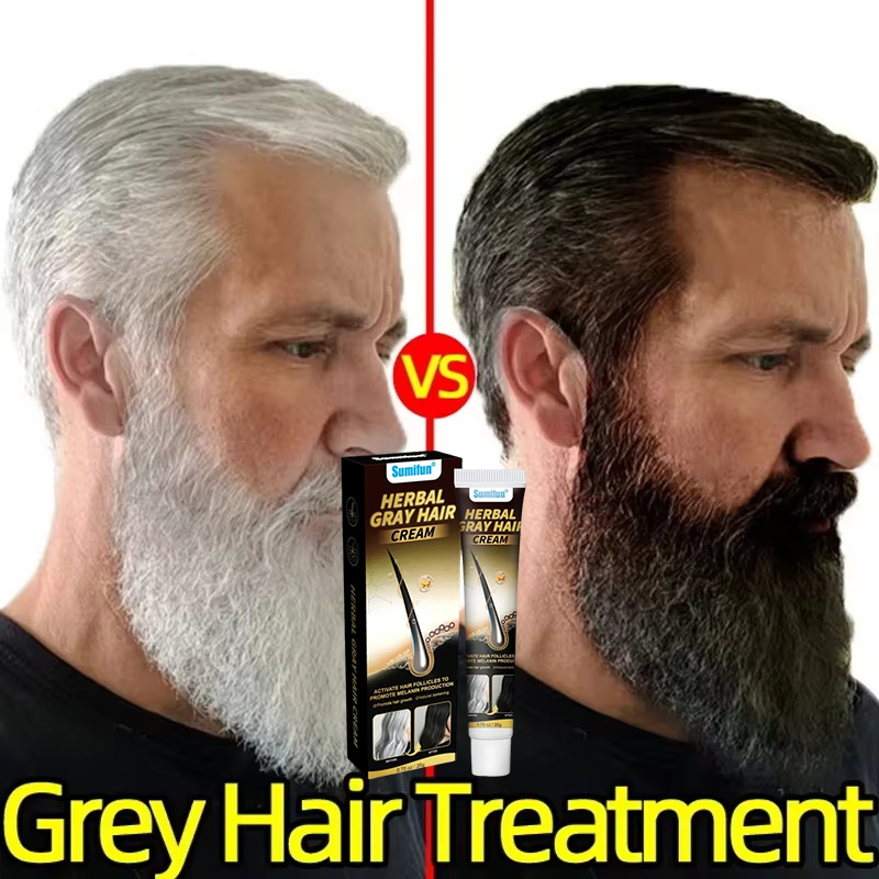 Hair Care Herbal Products - Herbal Anti-grey Hair Treatment Serum Cream