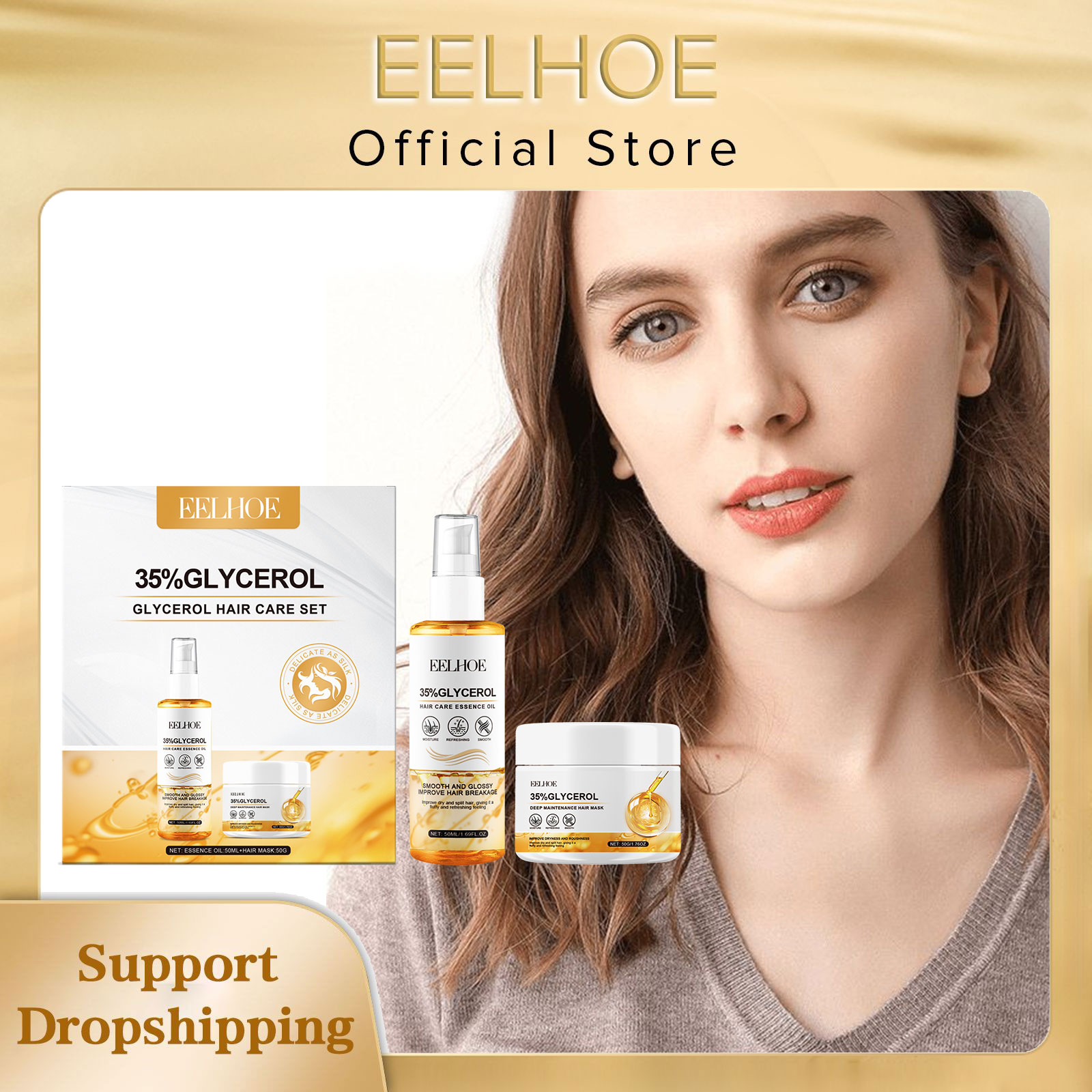 Hair Care Essence Oil - EELHOE Glycerol Hair Care Kit Hyaluronic