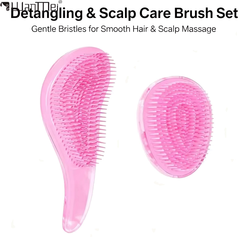 2pcs Magic Detanglng Hair Brus - Hair Care Set ulasan dan harga