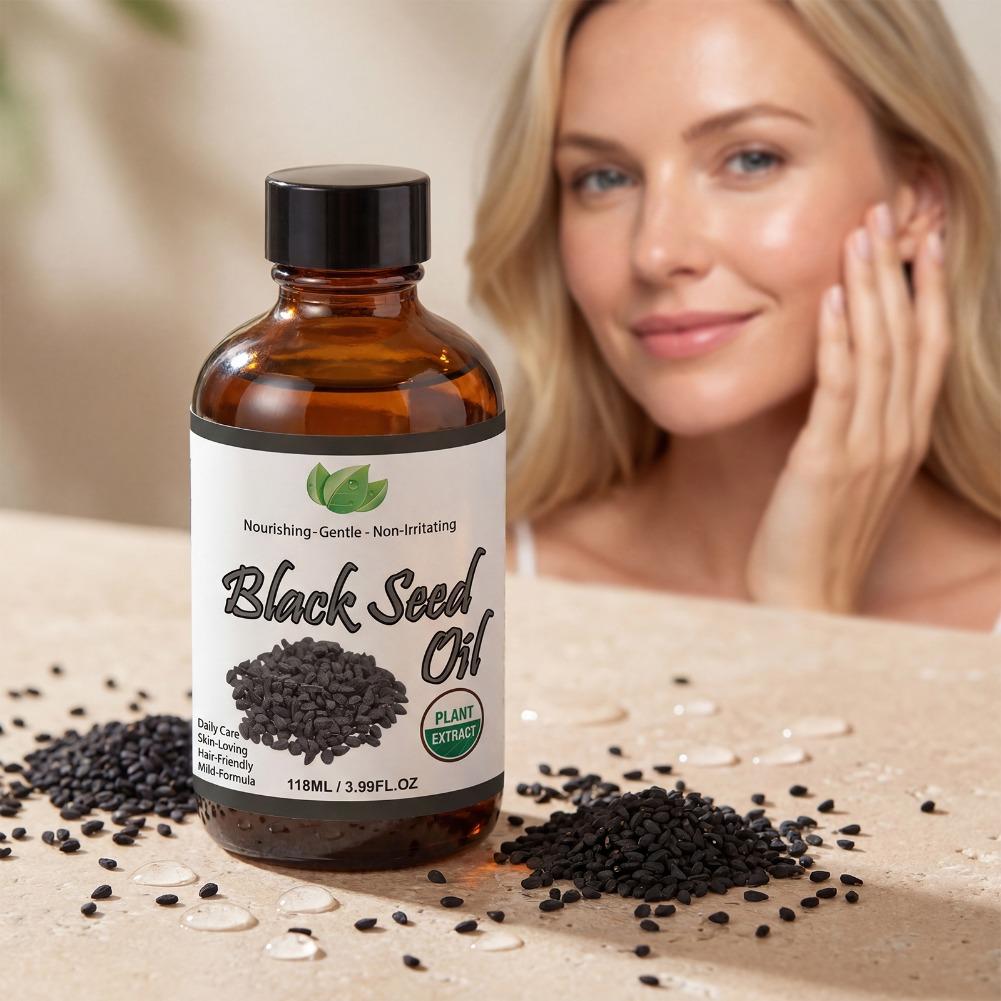 Black Seed Oil 118ml Pure Natu - Hair Care Frizzy Hair ulasan dan harga
