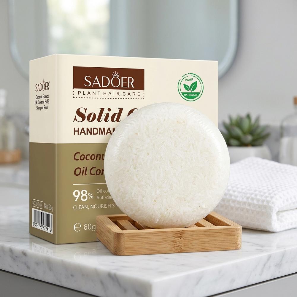 SADOER 60g Coconut Shampoo Her - Hair Care Herbal Products ulasan dan harga