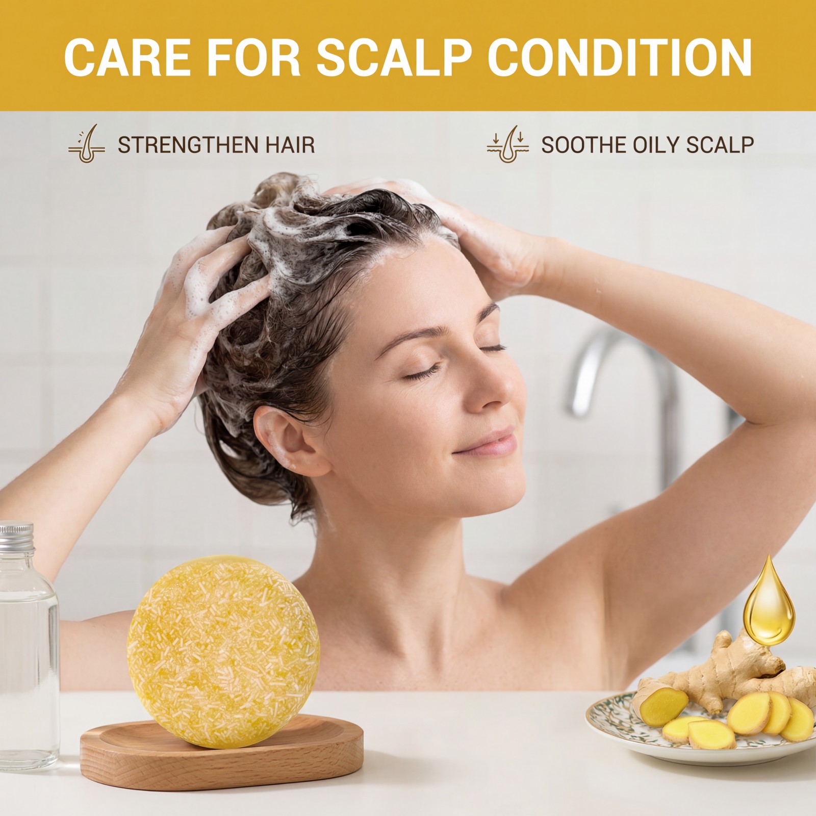 1Pcs Shampoo Bar Ginger Hair C - Hair Care Pantene ulasan dan harga
