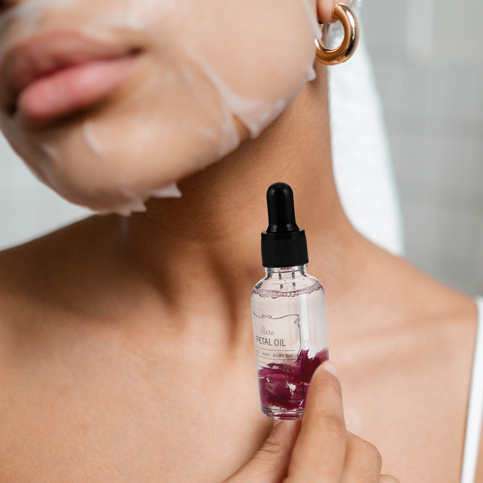 Rose Essential Oil Natural Flo - Hair Care Fragrance Essential Oil ulasan dan harga