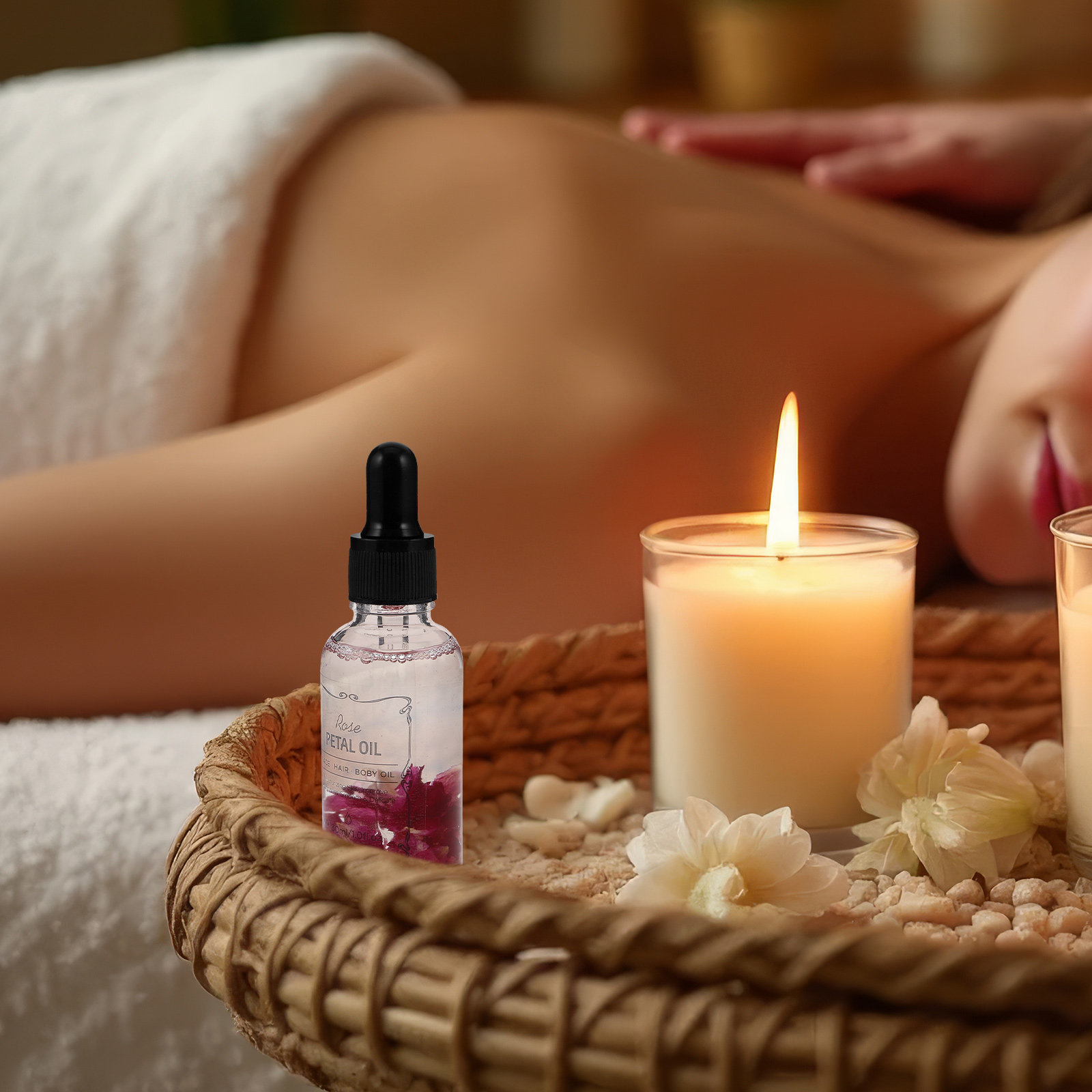 Rose Essential Oil Natural Flo - Hair Care Fragrance Essential Oil ulasan dan harga