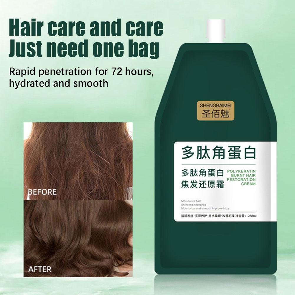 1/2PCs Keratin Hair Mask Polyp - Hair Care Keratin ulasan dan harga