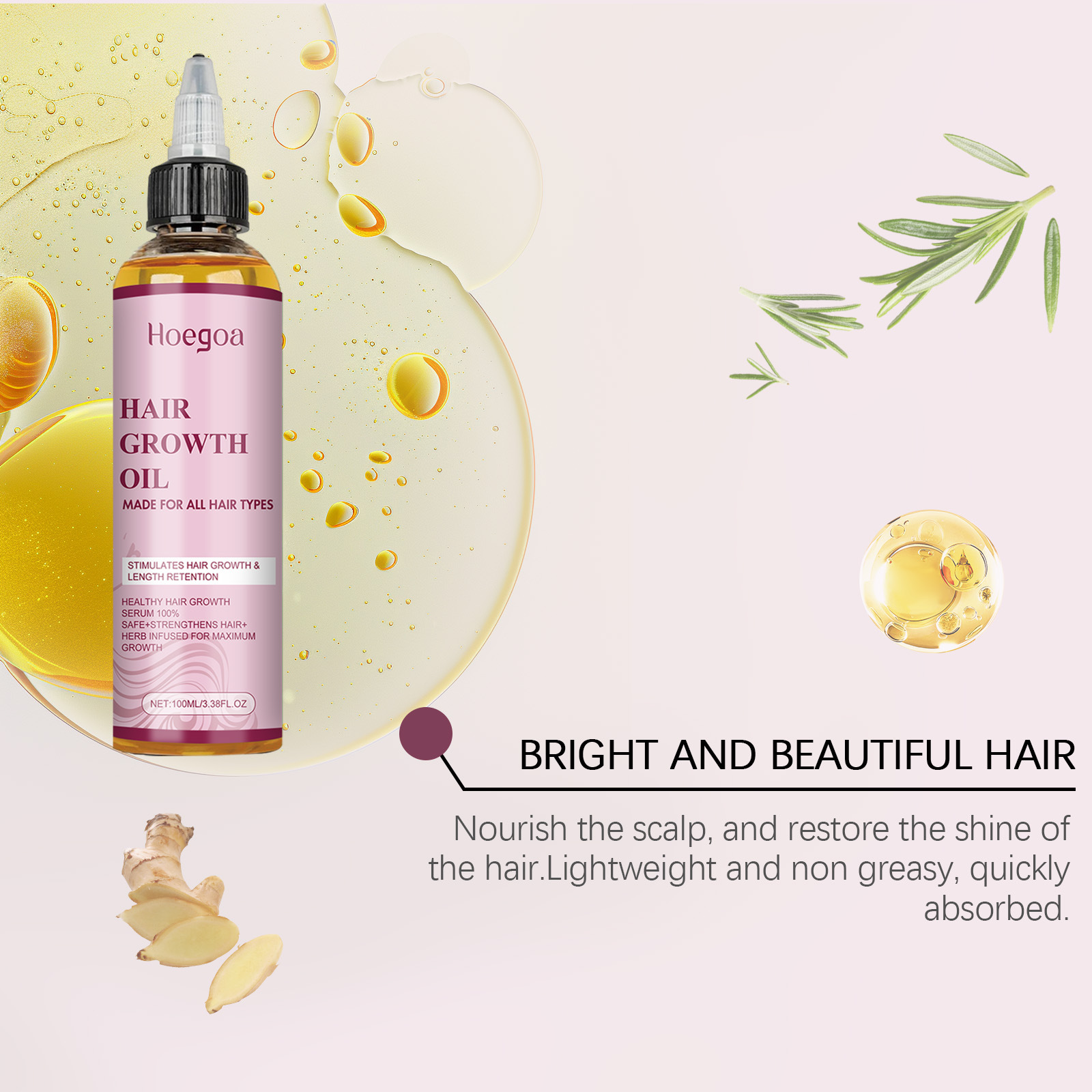 Hair Growth Oil Repair Split E - Hair Care Frizzy Hair ulasan dan harga