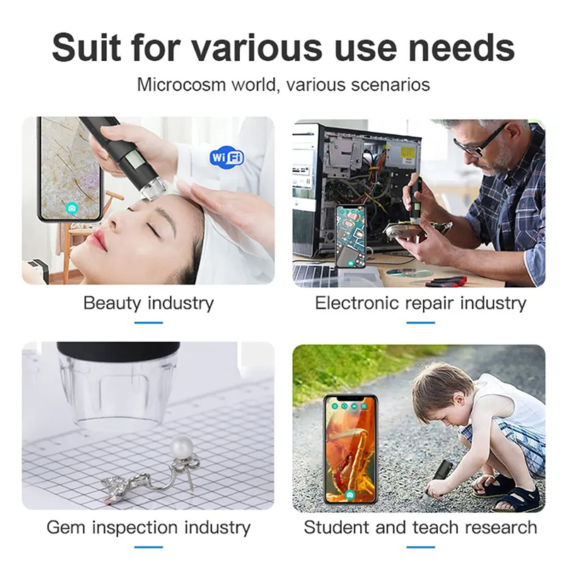 Digital Microscope WiFi Wirele - Hair Porosity Test ulasan dan harga