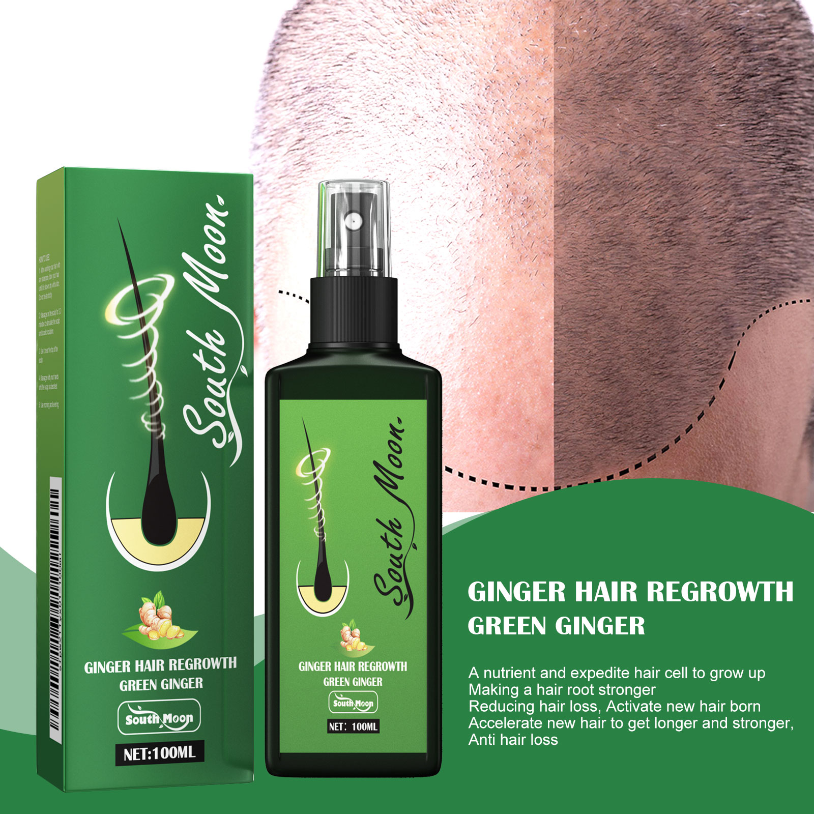 Ginger Hair Care Spray Promote - Hair Care Herbal Products ulasan dan harga