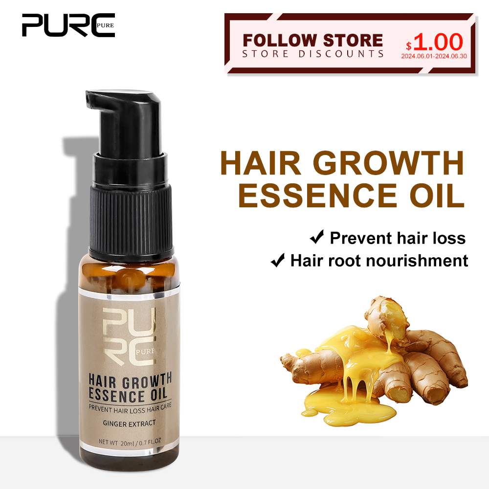 PURC Hair Growth Oil Ginger &  - Hair Care Essence Oil ulasan dan harga