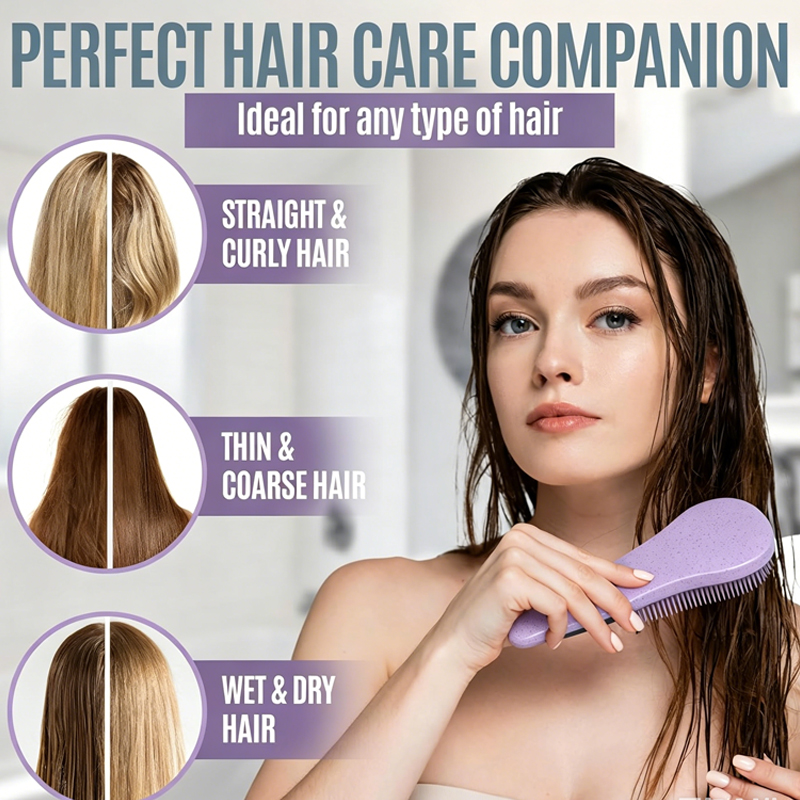 Wheat Straw Scalp Massage Brus - Hair Care Set ulasan dan harga