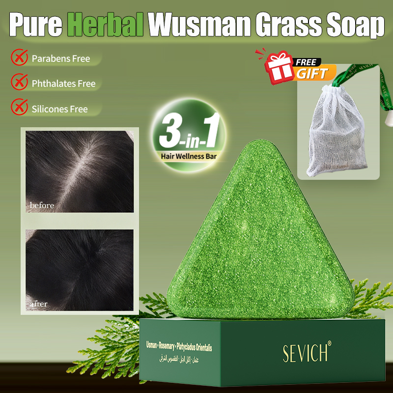 Natural Hair Growth Set Usman  - Hair Care Frizzy Hair ulasan dan harga