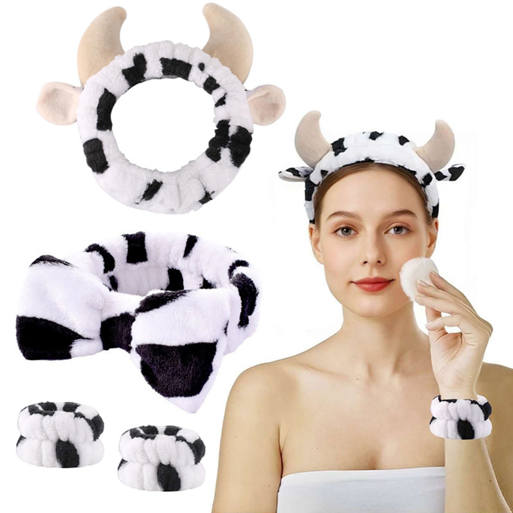 4pcs 3D Cow Headband Super Cut - Hair Care Set ulasan dan harga
