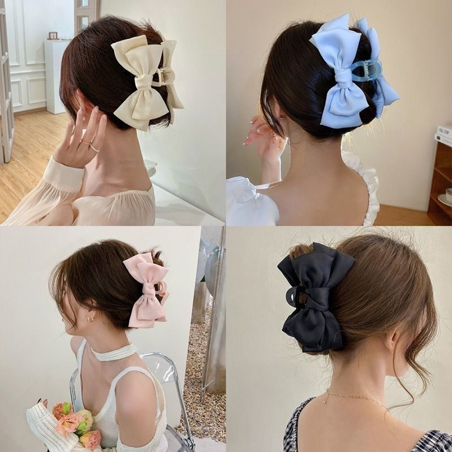 Bow Hair Claws Clip Large Shar - Hair Clip Claw Large ulasan dan harga