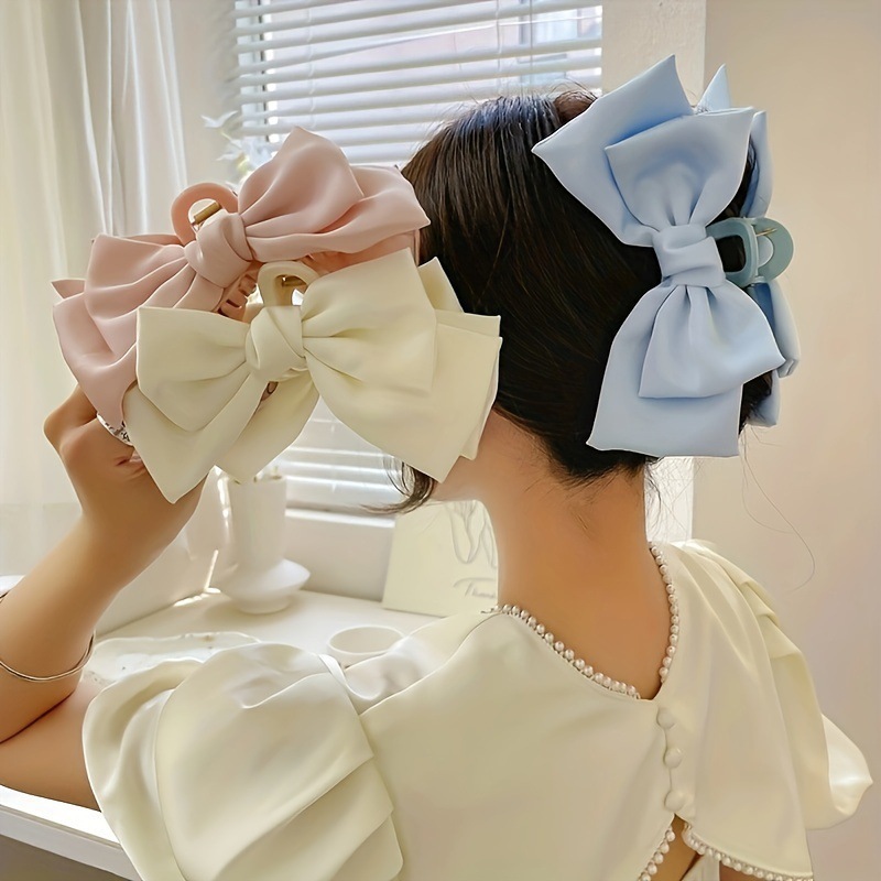 Bow Hair Claws Clip Large Shar - Hair Clip Claw Large ulasan dan harga