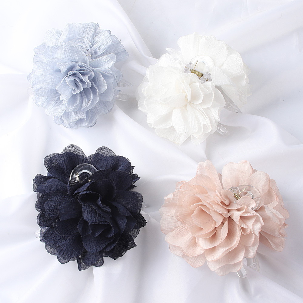 Fabric Big Flower Hair Claw Cl - Hair Clip Claw Large ulasan dan harga