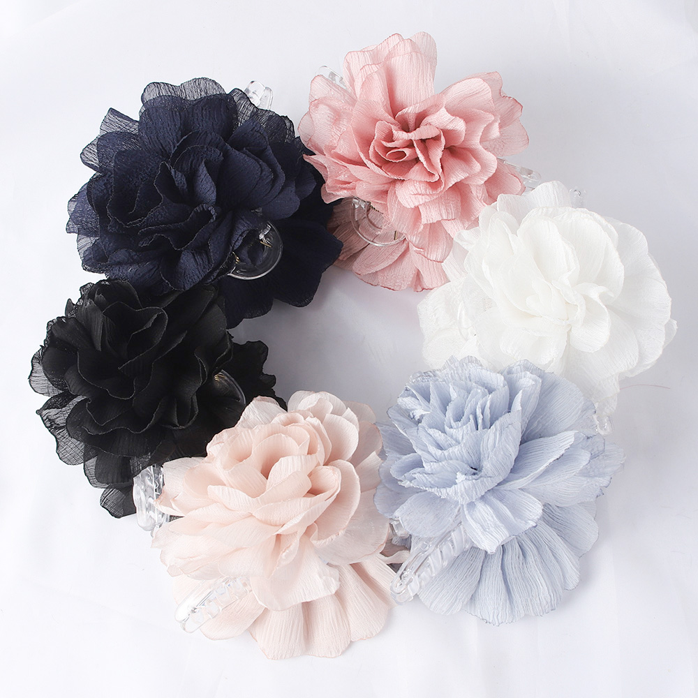 Fabric Big Flower Hair Claw Cl - Hair Clip Claw Large ulasan dan harga