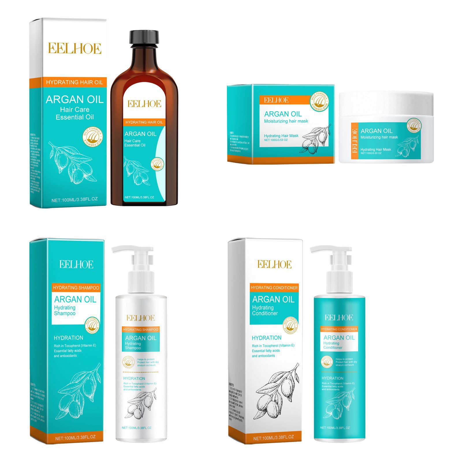 EELHOE Moroccan Argan Oil Kera - Keratin Treatment Set ulasan dan harga