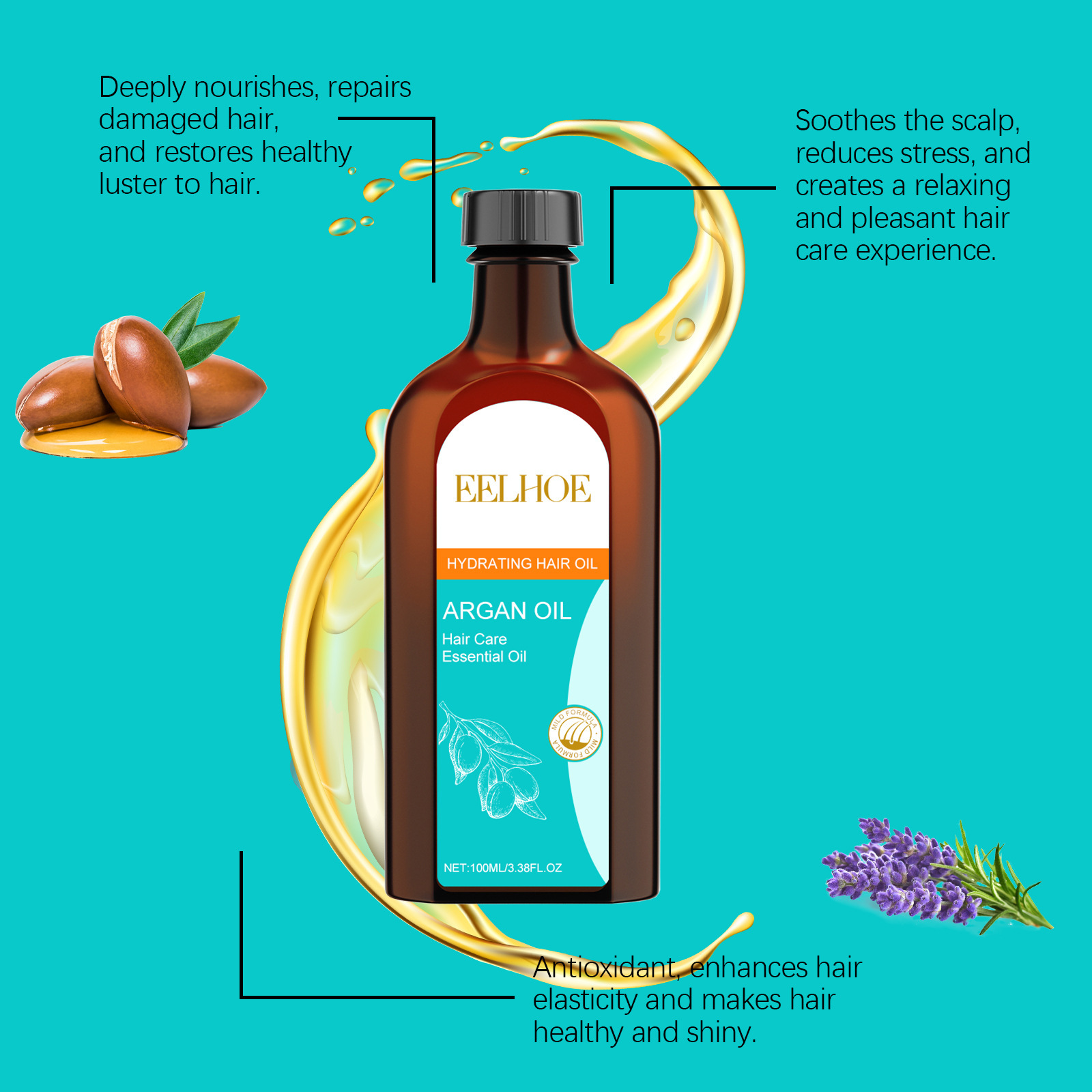 EELHOE Moroccan Argan Oil Kera - Keratin Treatment Set ulasan dan harga