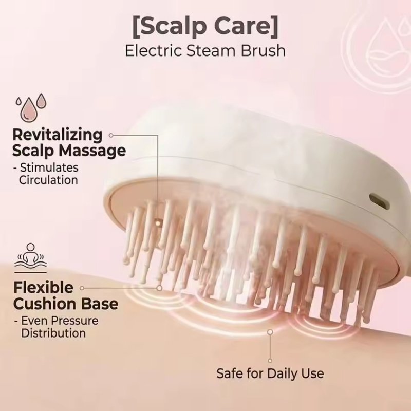 1set Steam Spray Hair Brush Se - Hair Care Is Self Care ulasan dan harga