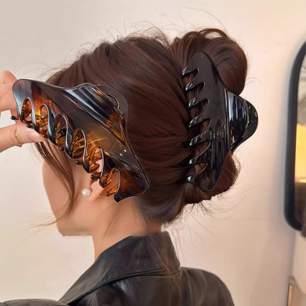 New Retro Korean Acetate Hair  - Hair Clip Claw Large ulasan dan harga