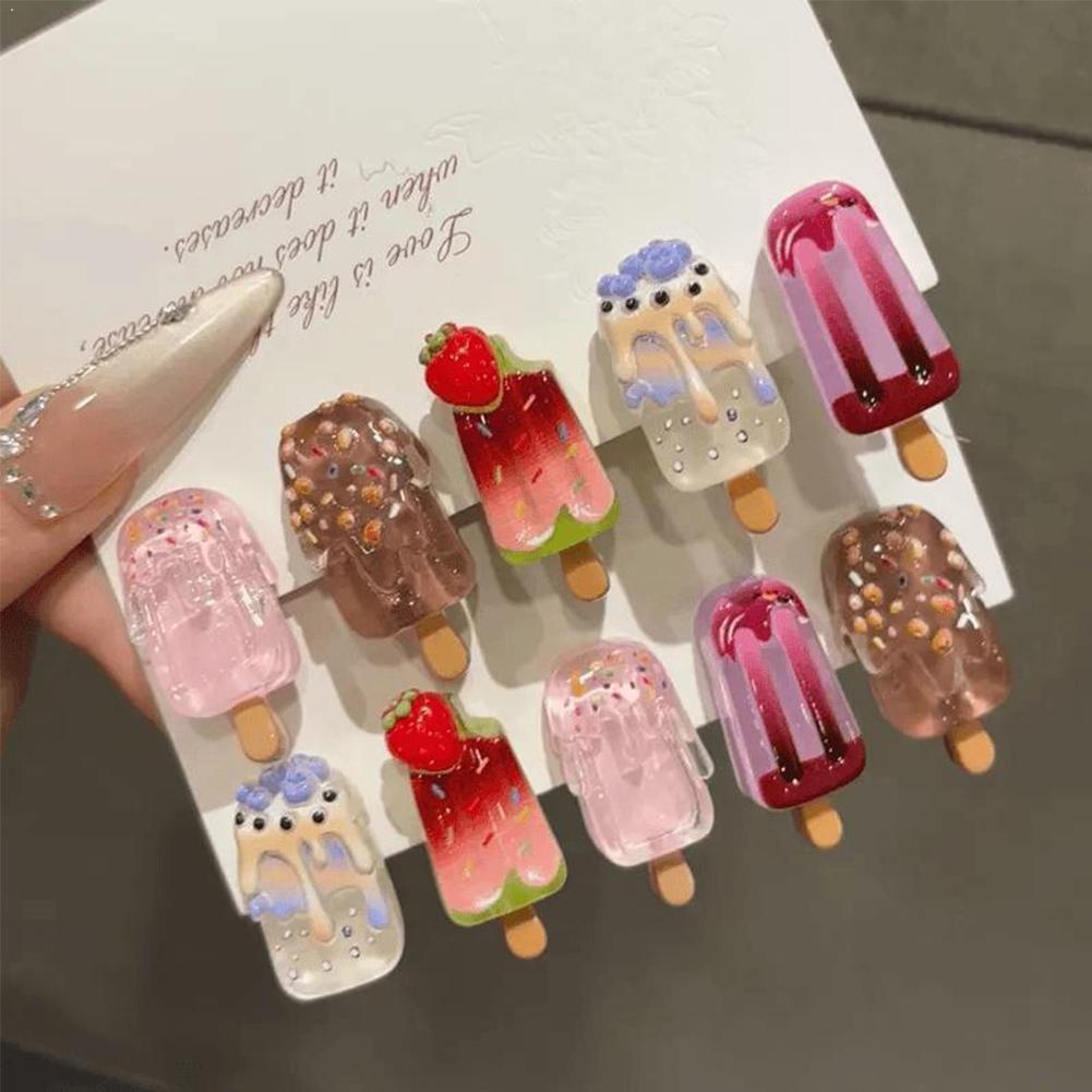 10Pcs Ice Cream Hair Clips Set - Hair Care Lotion ulasan dan harga