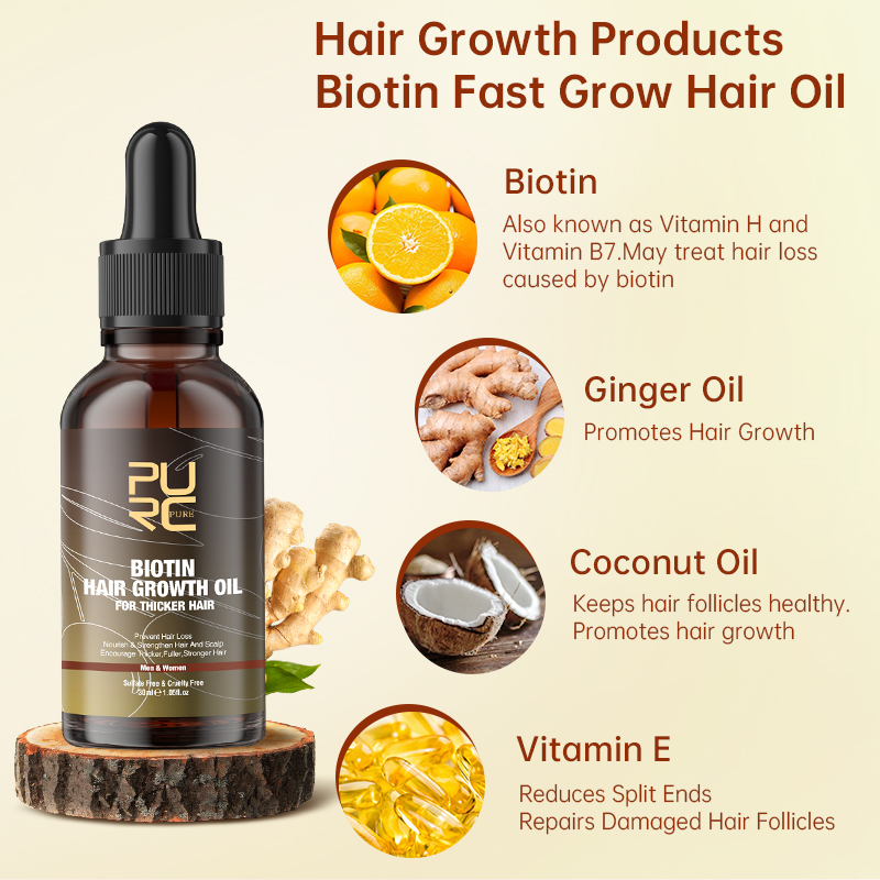 PURC Fast Hair Growth Products - Hair Care Fragrance Essential Oil ulasan dan harga