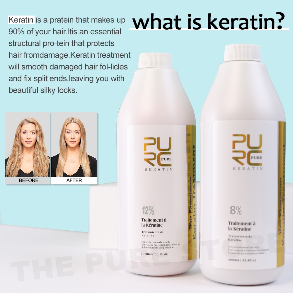 PURC 8% Keratin Smoothing Trea - Hair Care Frizzy Hair ulasan dan harga