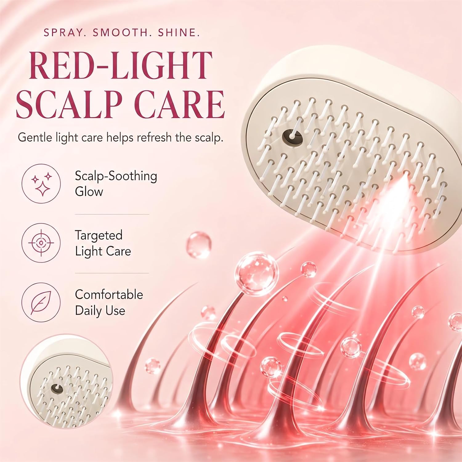 Multifunctional Massage Comb,E - Hair Care Is Self Care ulasan dan harga