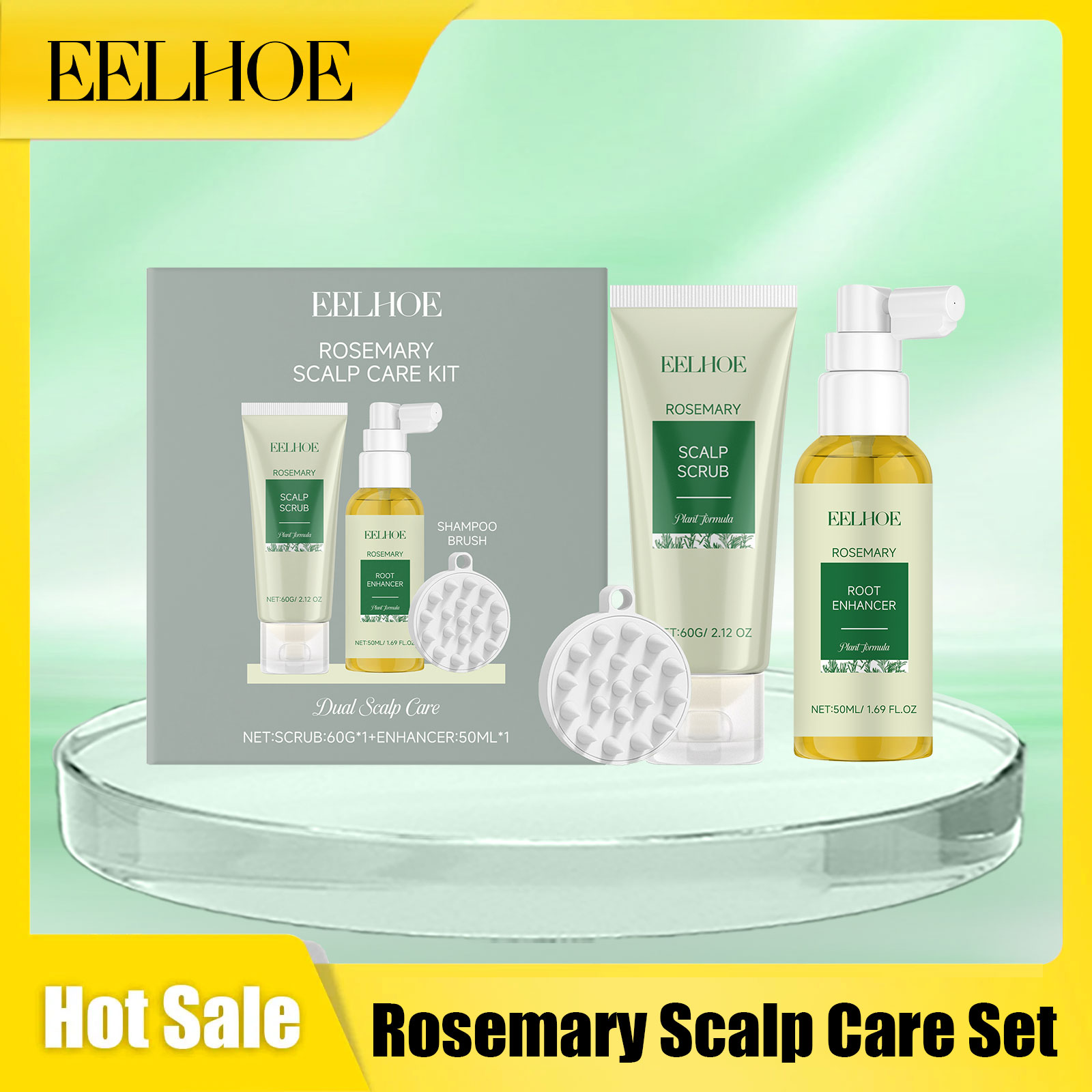 Eelhoe Rosemary Scalp Care Set - Hair Care Set ulasan dan harga