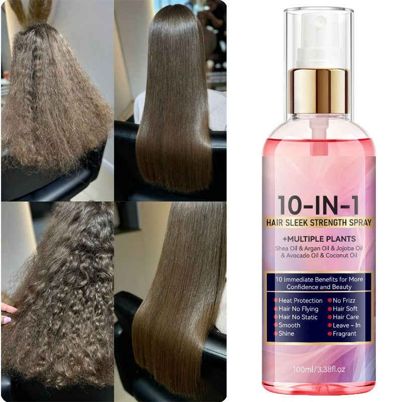 10 IN 1 No-Rinse Hair Care Spr - Keratin Treatment Set ulasan dan harga