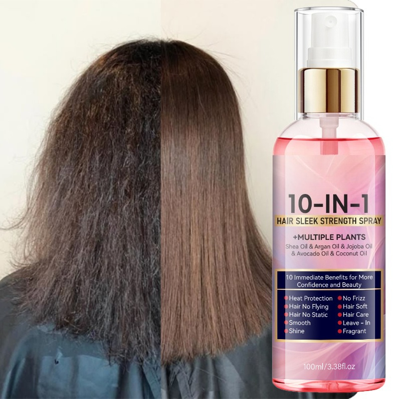 10 IN 1 No-Rinse Hair Care Spr - Keratin Treatment Set ulasan dan harga