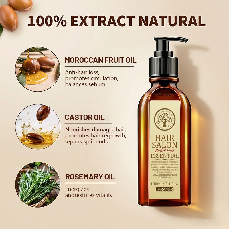 100ml Moroccan Argan Hair Esse - Hair Care Essence Oil ulasan dan harga