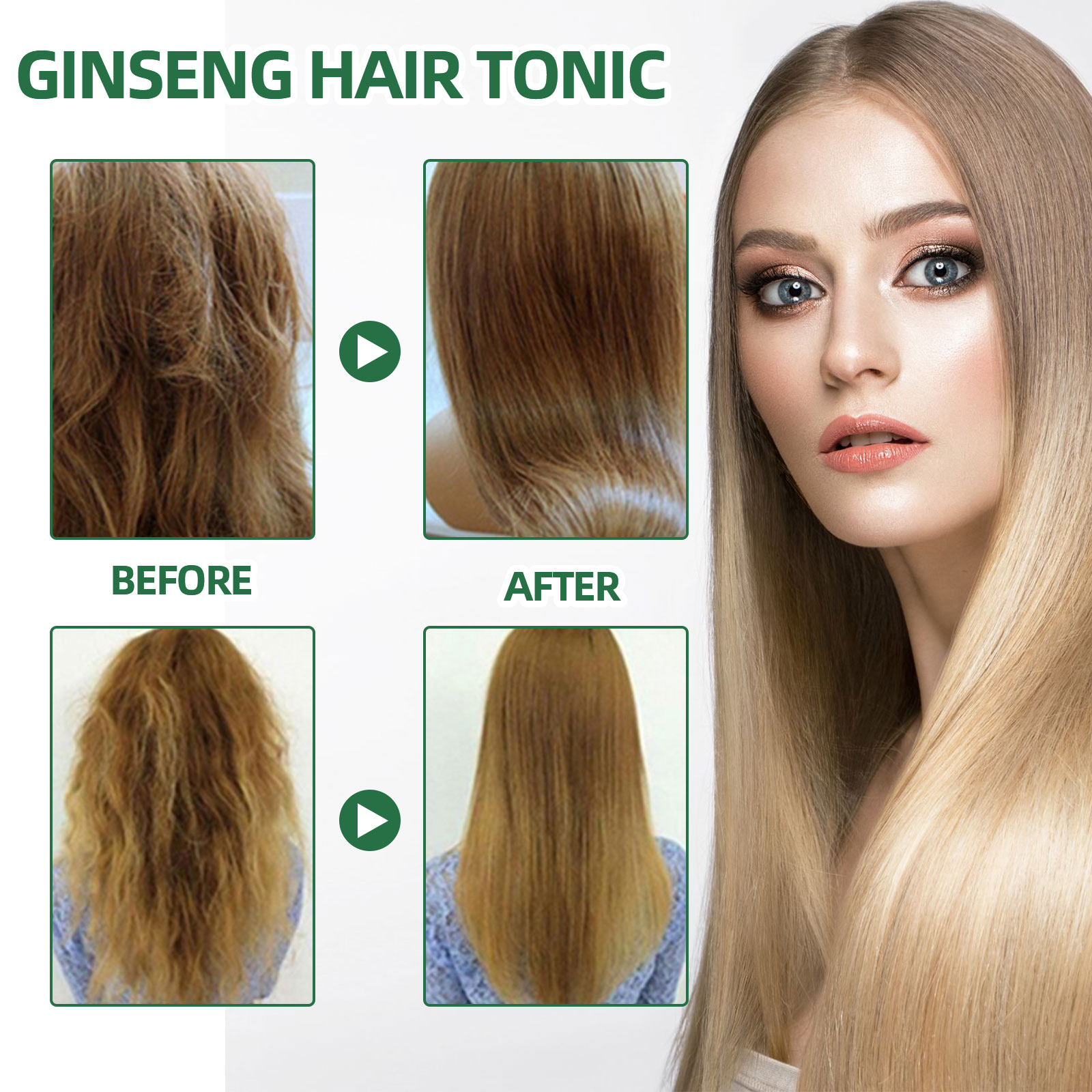 Natural Herbal Ginseng Hair Ca - Hair Care Herbal Products ulasan dan harga