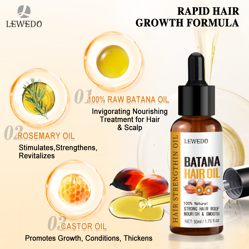 LEWEDO Batana Oil Hair Growth  - Hair Care Fragrance Essential Oil ulasan dan harga