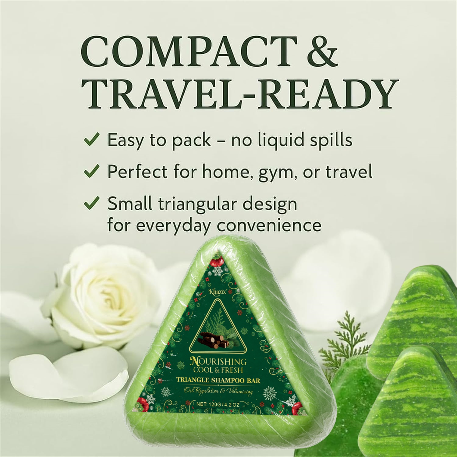 Green Triangle Soap Shampoo Ba - Hair Care Pantene ulasan dan harga