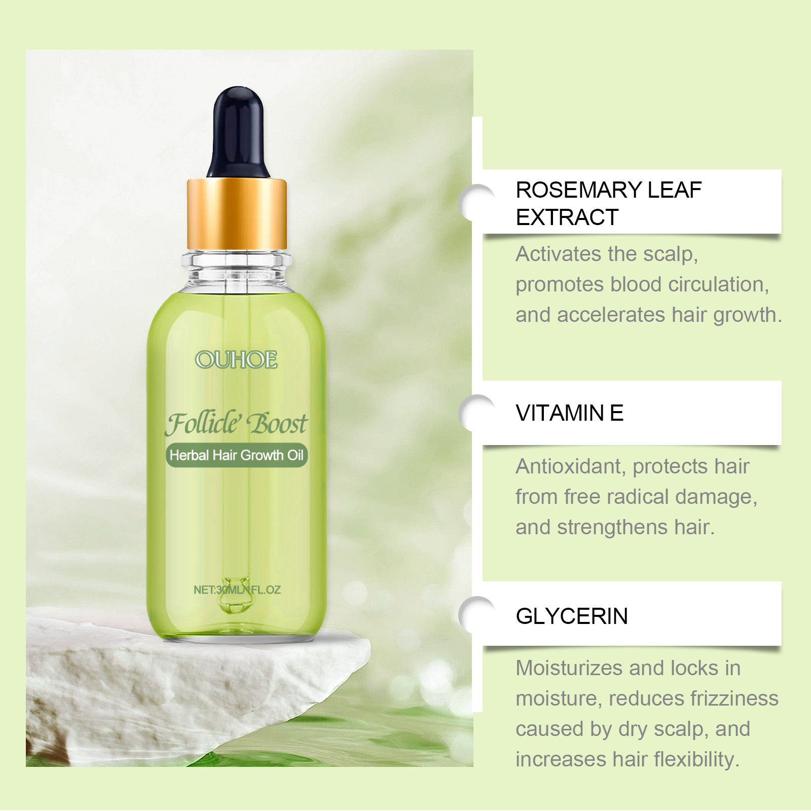 Herbal Hair Growth Oil Repairi - Hair Care Herbal Products ulasan dan harga