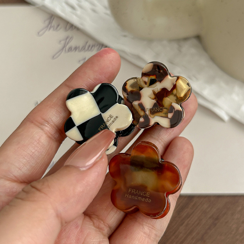 8Pcs/Set Cute Flower Acetate H - Hair Clip Claw Large ulasan dan harga