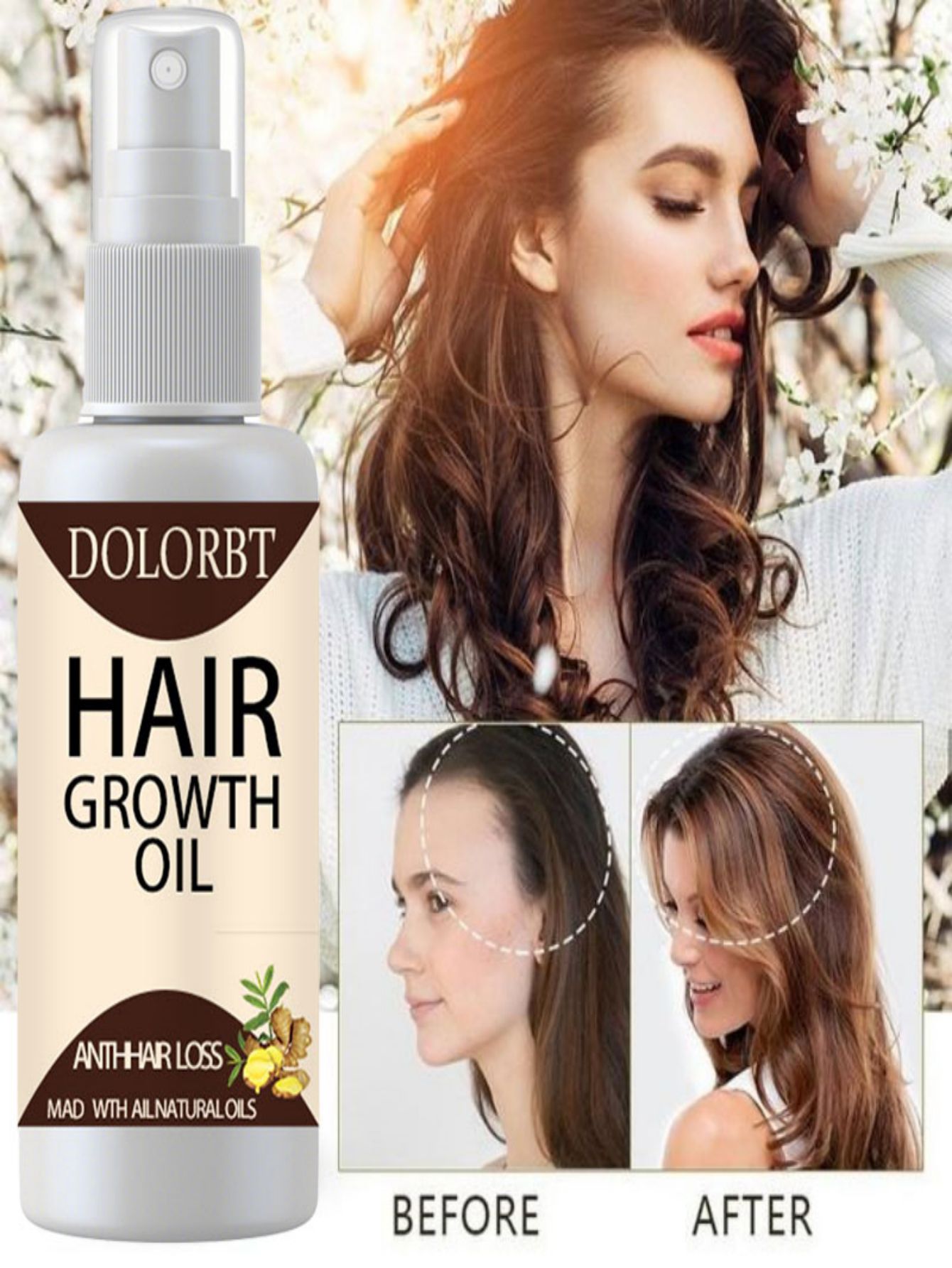 Hair Growth Essence Oil Spray  - Hair Care Herbal Products ulasan dan harga