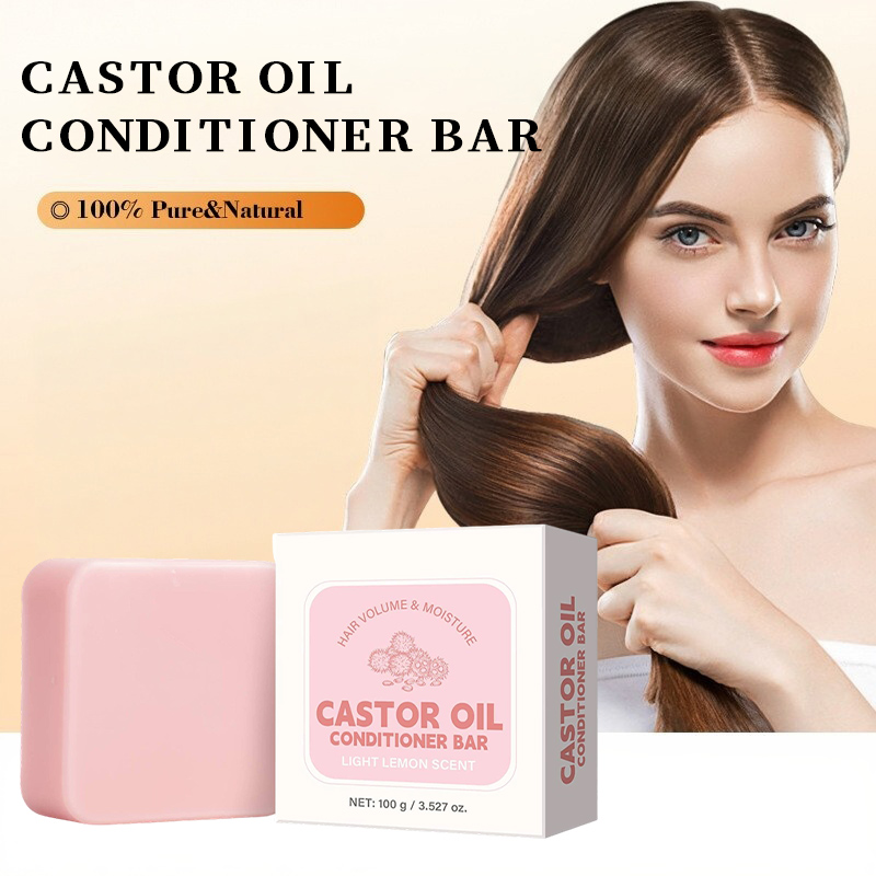 Castor Oil Conditioner Soap Ba - Hair Care Frizzy Hair ulasan dan harga