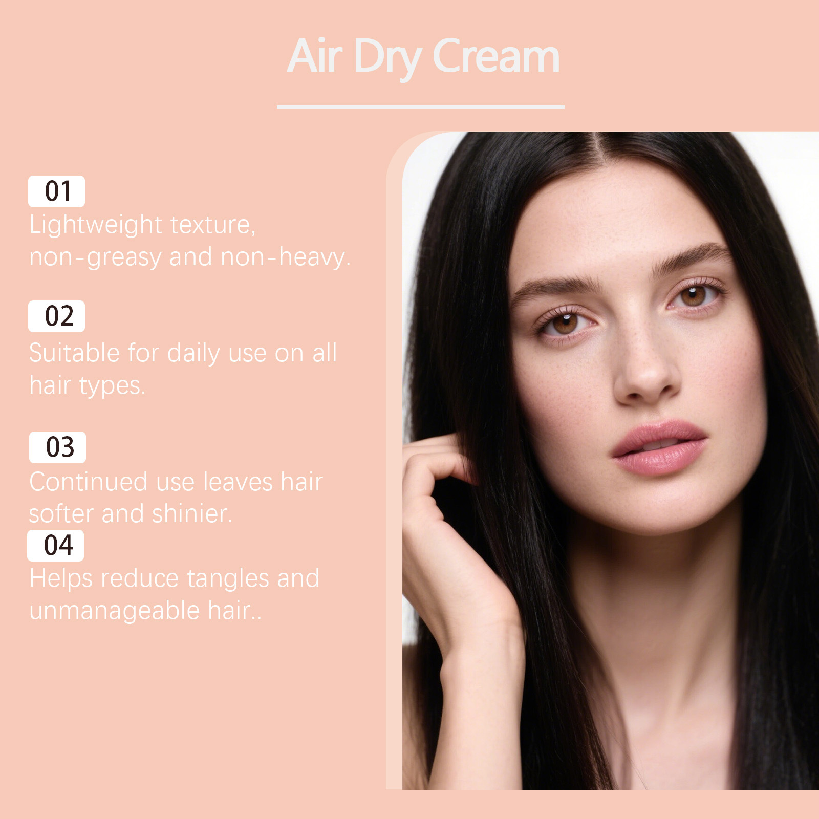 Air Dry Smoothing Hair Cream A - Hair Care Frizzy Hair ulasan dan harga